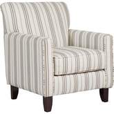 Accent Chair in Unica Oxford Multicolor Fabric